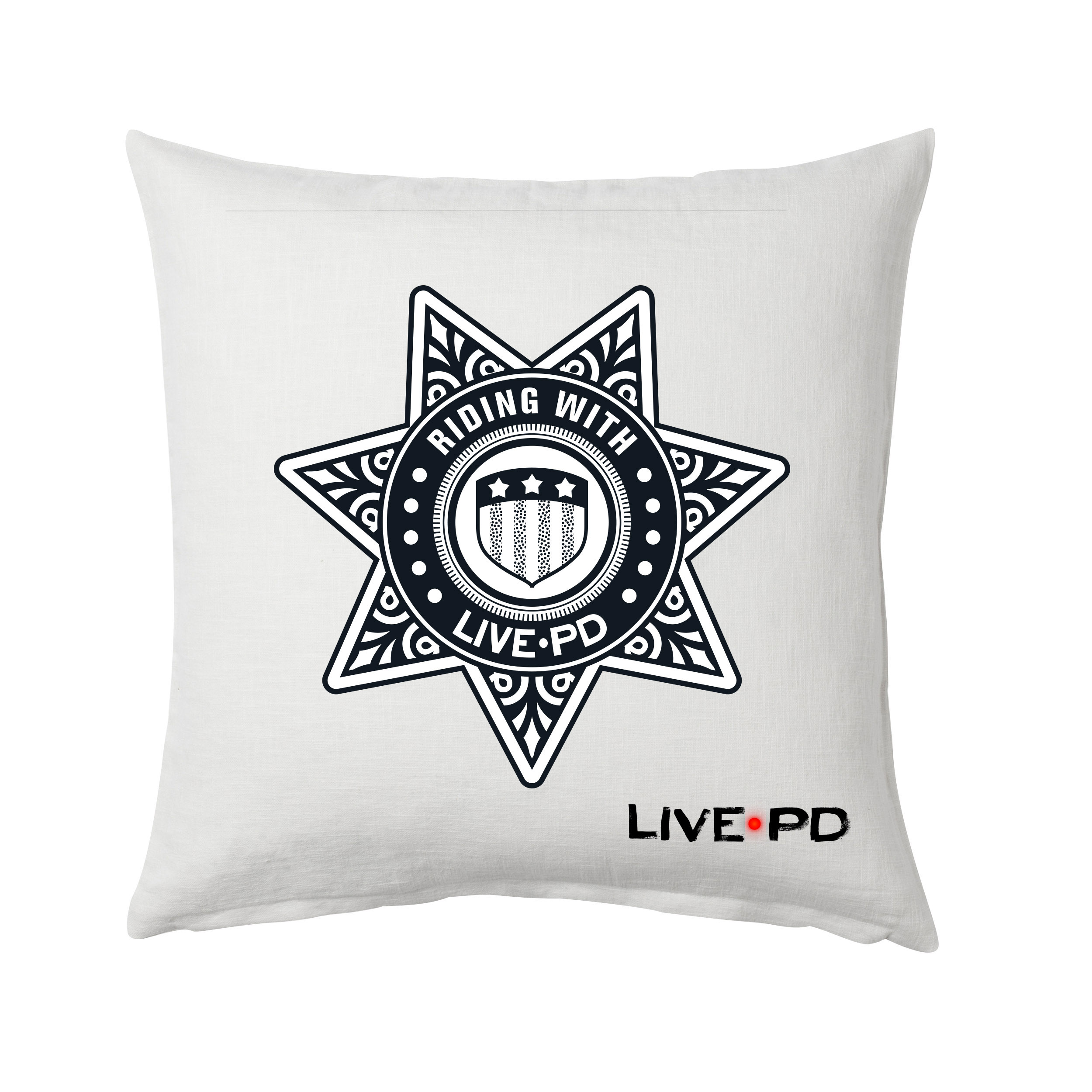 Live Pd Riding With Pillow 16 X 16