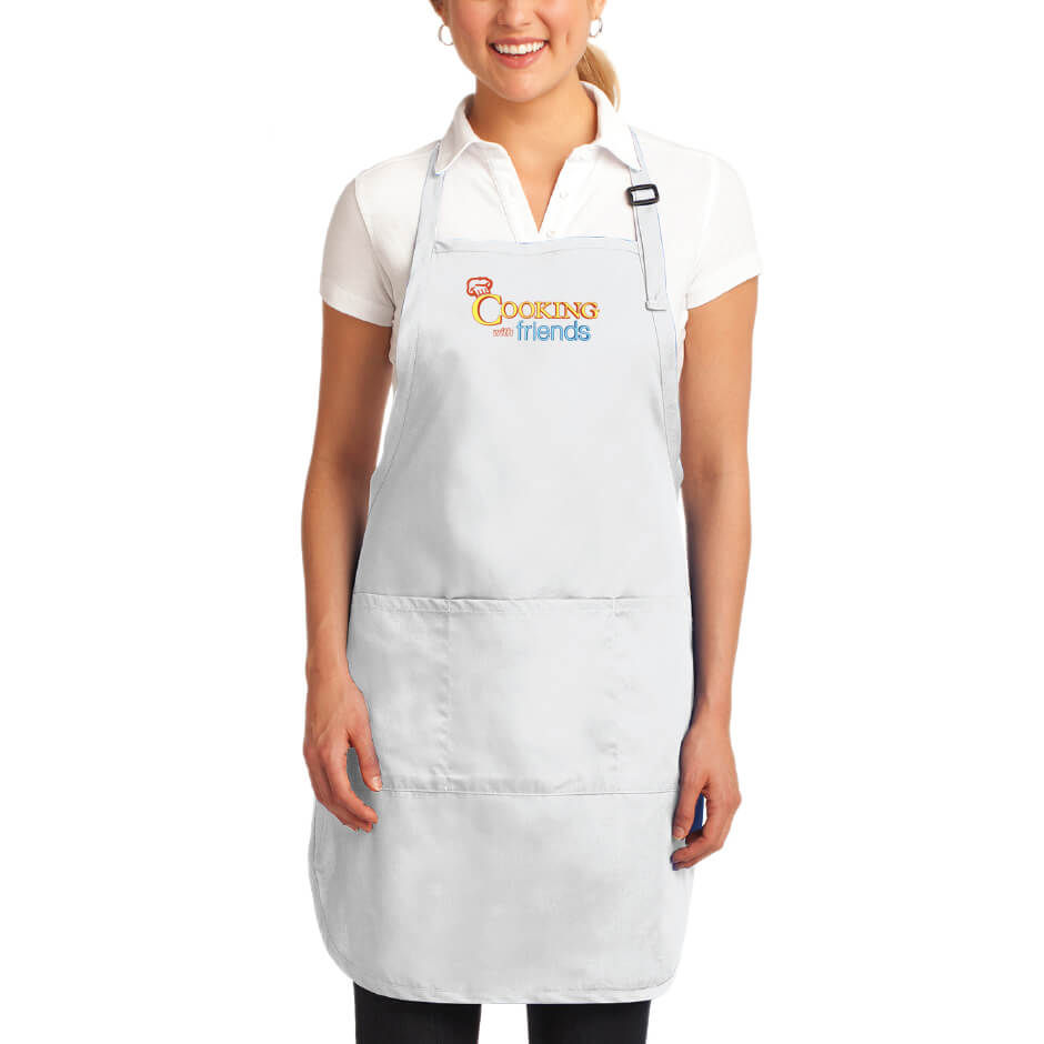 cooking apron white