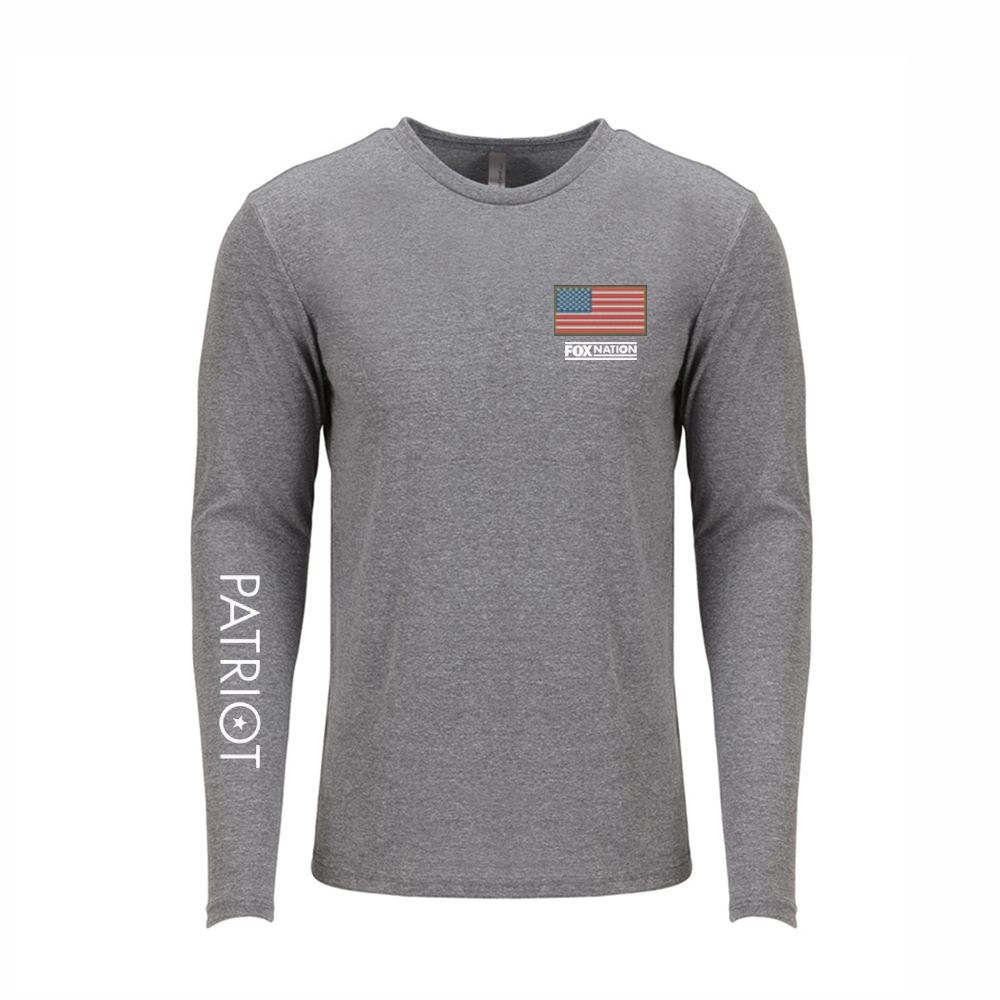 Fox Nation Patriot Long Sleeve T-shirt - Heather Grey